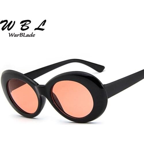 WarBLade 2019 Vintage Sunglasses Women Men Fashion Female Male Sun Glasses Oval Glasses UV400 Black White