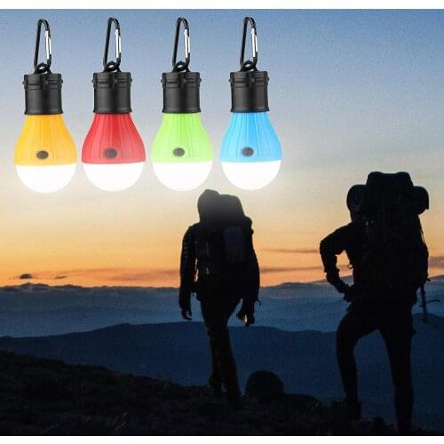 Waterproof Outdoor LED Camping Light Portable Hanging 3LED Tent Lantern for Backpacking Camping Hiking Fishing Emergency Light