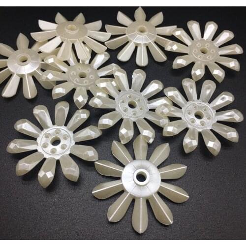 38mm ABS Pearl Sun flower petals Beads creamy white gear Headdres Bridal costume decoration Exaggerated large blade Meideheng