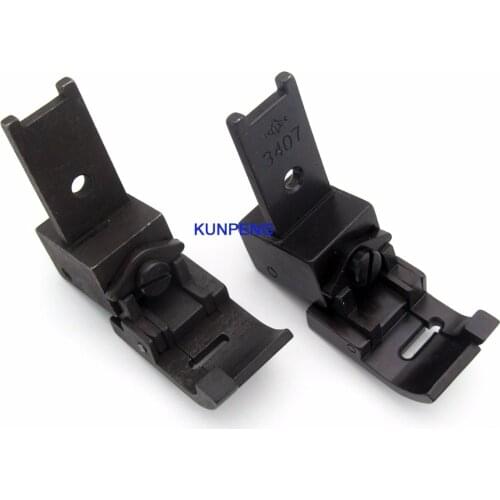 1SET RIGHT &LEFT COMPENSATING ZIG-ZAG FOOT 3406+3407 FIT for SINGER 107G 107W 457G 457W