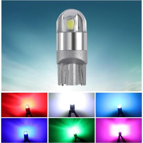 1 PC Car T10 LED W5W 194 Light Bulb 12V 3030 2 SMD Auto LED Parking Lights Clearance Trunk License Plate Lamp Dome Reading Bulbs