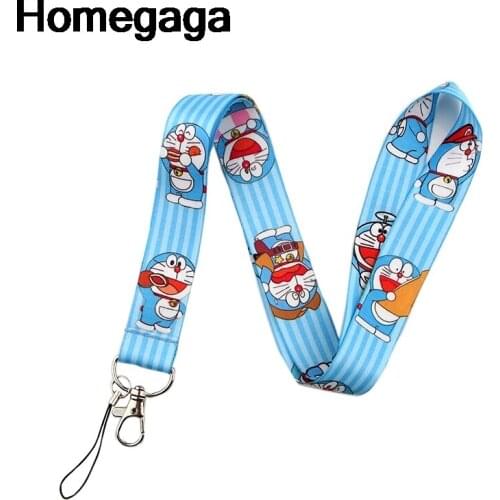 10pcs/lot Homegaga cartoon keychains Accessories Safety Breakaway For Phone ID Badge Holder Keys Strap Tags Neck lanyard D2194