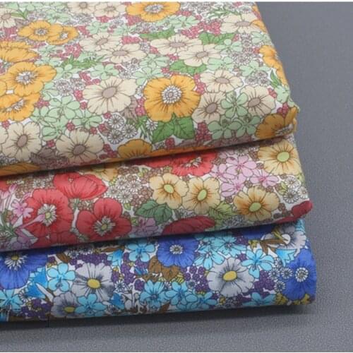 145cm*50cm Japanese style mulberry poplin 100% cotton fabric pajamas clothing fabric headscarf suit dress shirt apparel fabric