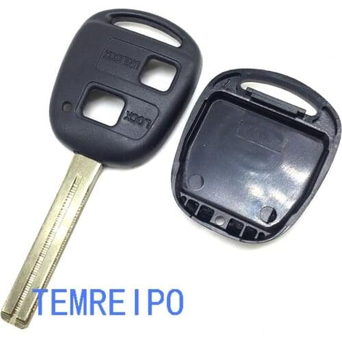 20pcs/lot 2 Button car keys for le-xus remote key shell blank key TOY 48 blade le-xus fob
