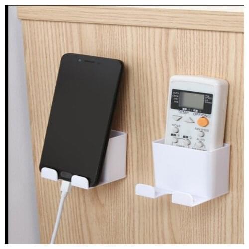 3pcs/lot Wall Mounted Remote Control Storage Box TV Mobile Phone Air Conditioning Remote Control Board Storage Rack Idea E11240