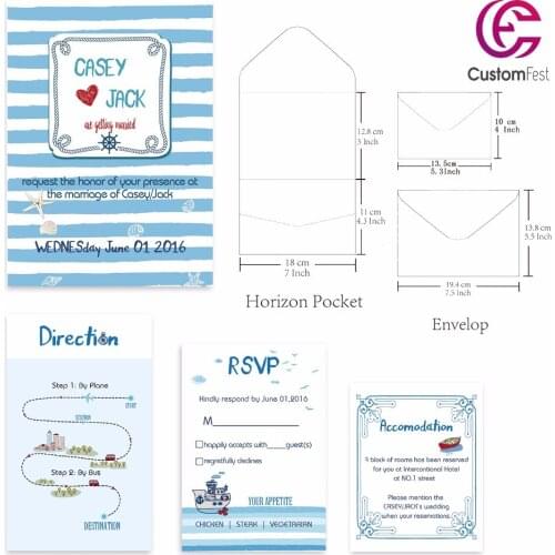 30pcs/lot personalized pocket card set pocket envelop+matching envelop+card+RSVP free shipping PKEE018V103