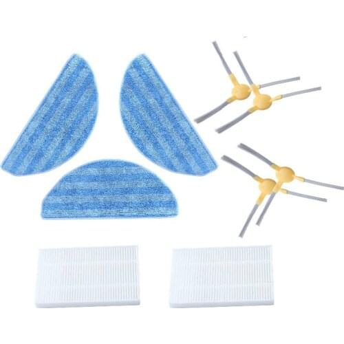 ABIR x6 Intelligent Robot Cleaner ABIR X5 X6 X8 Robot Vacuum Cleaner Parts Side Brush Mop Cloth HEPA Filter