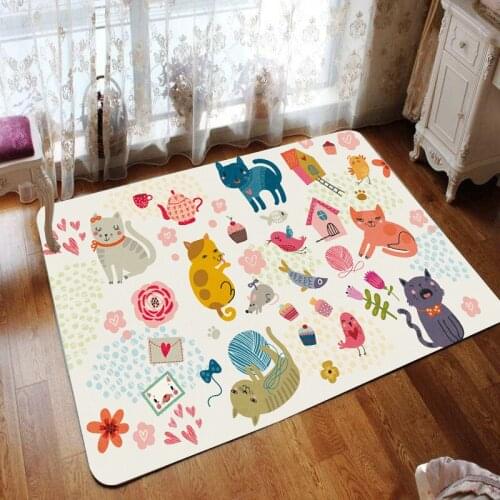 Animation Creative Childrens Earth Mat 3d Digital Printing Carpet Custom Cartoon Home Doormat Baby Crawling Mat