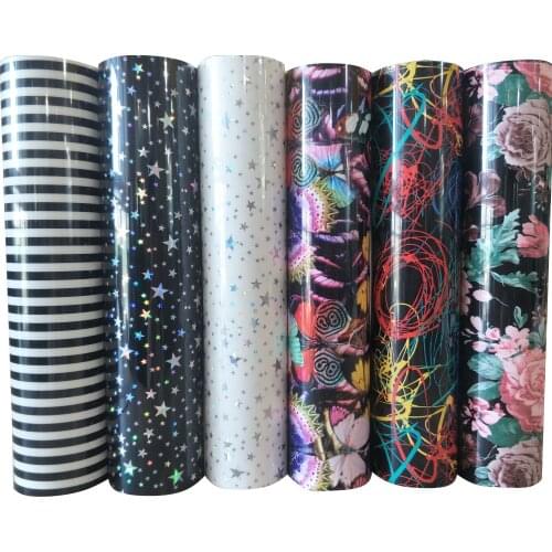 Free shipping 1 piece 25cmx100cm Beautiful Color TPU Heat Transfer Vinyl for Heat Press Machine Tshirt Iron On HTV Printing