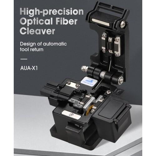 COMPTYCO AUA-X1 FTTH Fiber Cleaver Cable Fiber Optic Cutting Knife Tools Cutter Three-in-one Clamp Slot 24 Surface Blade