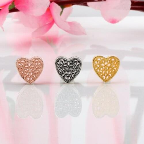 S925 Sterling Silver Hollow Galaxy Love Beads Fit Original Bracelet Women Jewelry DIY Gift