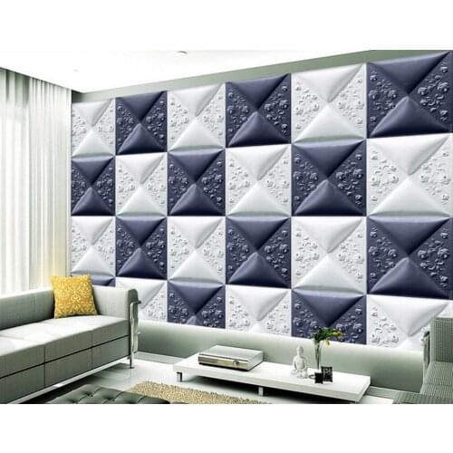 Fantasy wallpaper 3d wallpaper modern 3D grid exquisite murals TV backdrop 3d wallpaper for room classic painting wallpaper