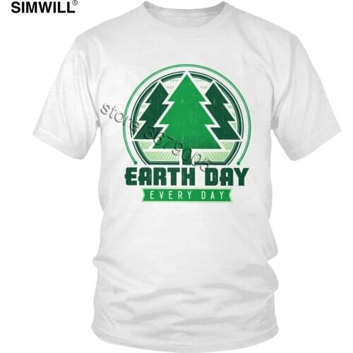 Earth Day Every Day T Shirt Classic Casual Cotton Tees Tops Mens Short Sleeve O Neck Graphic Tree Love Your Mother T-Shirts