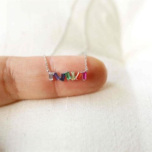 GorGor Necklace Women Fashion Statement Pattern Colorful Zircon Pendant Creative Exquisite Anniversary Jewelry R10301238480