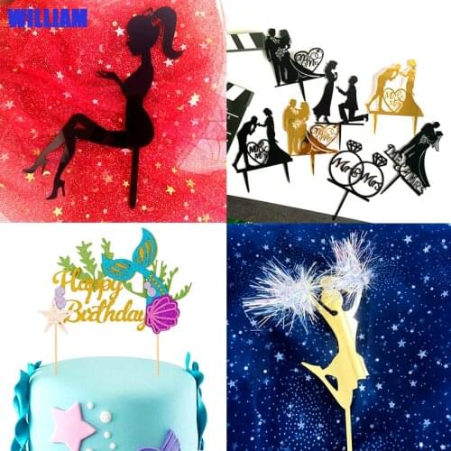 Heels Goddess Wedding Mermaid Cake Insert Card Mothers Day Thanksgiving Web celebrity Goddess Cake decoration