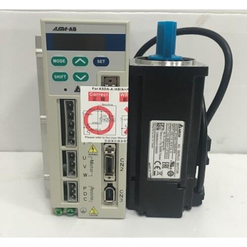ECMA-C30604PS+ASD-A0421-AB 400w 3000rpm 1.27N.m ASDA-AB AC servo motor driver kits with 3m power and encoder cable