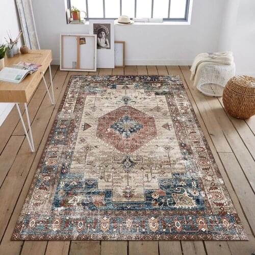 Turkey Non-slip Bohemia Mandala Large Carpets for Bedroom Living Room Big Area Rugs Kichen Floor Mats Kids Play Mat Home Decor