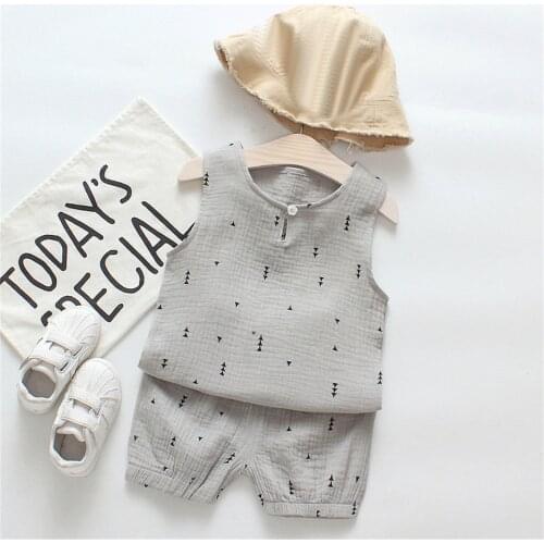 Summer Toddler Boy Clothes Outfits Fashion Boys Girls Clothing 1 2 3 Years Kids Shirt + Hole Denim Shorts Baby Boys Casual Cloth
