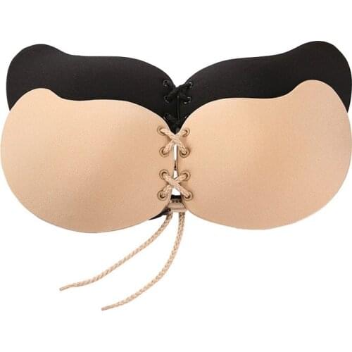 Mango-shaped Invisible Bra, Breathable Drawstring Biological Silicone Chest Sticker, Strapless Bra Underwear Wholesale