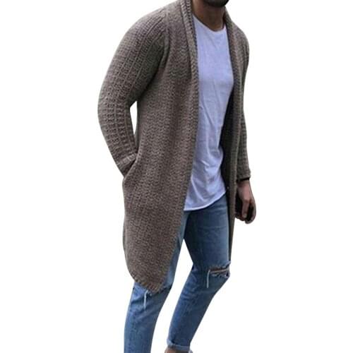 2021 Hot Solid Men Cardigan Masculino Streetwear Long Sleeve Knitted Sweaters Casual Autumn Mens Slim Fit Sweater Coat 3XL
