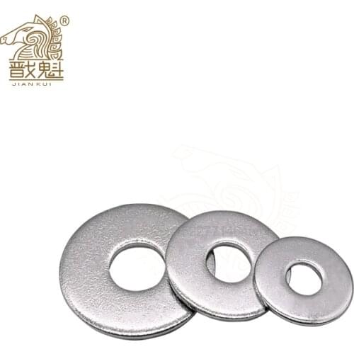 5/50X M2.5 M3 M3.5 M4 M5 M6 M8 M10 M12 M14 M16 A2-70 304 Stainless Steel Large Size Oversize Big Wider Flat Washer Plain Gasket
