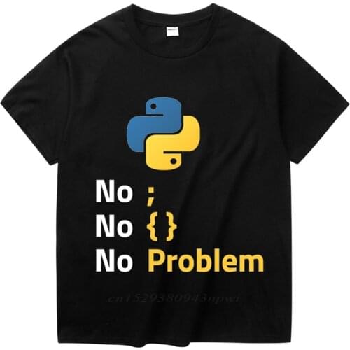 Computer Programming Language Python T Shirt Design For Code Programmer Homme Tee Shirt Crewneck Camiseta