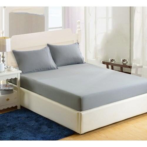 Mattress Cover Fitted Bed Sheet with Elastic Bands Washable for Mattress Pad Protection cover Bed linen 90 140 180x200cm