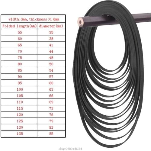 3mm Wide Flat Drive Belt Turntable Rubber Belt Replacement for LP Vinyl Record Player Phono Belt-Driven Turntables N26 Dropship