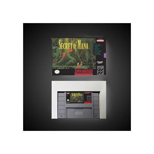 Secret of Mana - RPG Game Card Battery Save US Version Retail Box