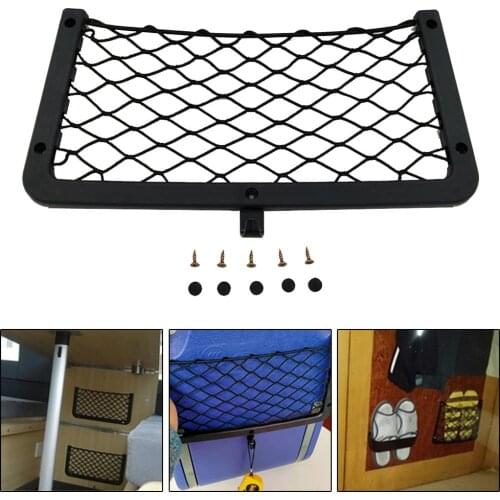 1pc Storage Network Of Car Seat Stowing Tidying Bag Large Storage Net Pocket Camper Van Caravan Organiser Holder For T5 T6