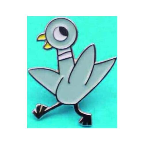 Bule Bird Chicken Brooch Enamel Brooches Badges badge kids gift