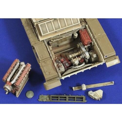1:35 modern Russian T72 resin engine cabin inner structure 1:35