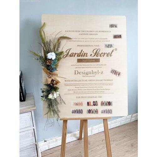 1Pcs Custom Guide Sign Baby Shower Engagement Hairdressing Manicure Store Welcome Hagngtag Front Door Rustic Wedding Decor