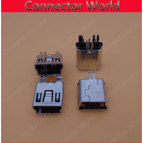 20-500pcs 5pin B type Female For Mobile Phone micro mini Jack Connector 5 pin Charging port Socket replacement repair parts