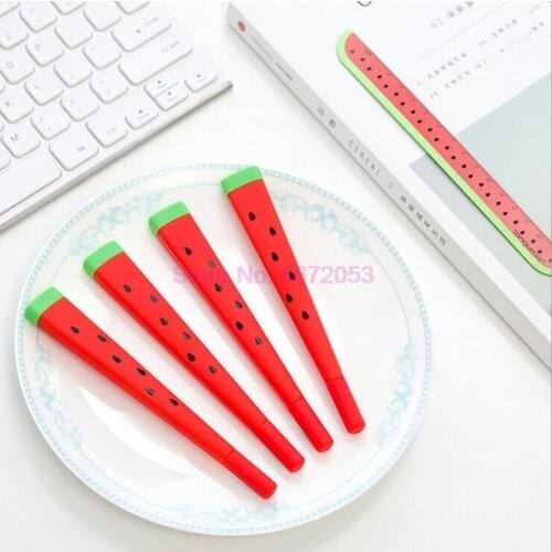 500pcs/lot Cute Kawaii watermelon Gel Pen Writing Signing Pen School Office Supply Student Stationery Rewarding 0.38mm/0.5mm