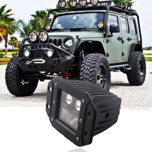 Car work light led projector lens 6000k flush mount auto bus led working driving lights 12v 24v 4x4 accessories off road