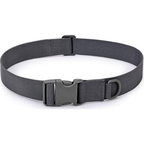 Combat Canvas Duty Tactical Sport Belt With Plastic Buckle Army Military Adjustable quick-release Security Belt Outdoor Hunting