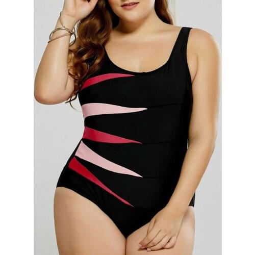 One Piece Swimsuit Fashion Women Plus Size Sexy Swimsuit Bikini 2021 Stripe Printed Swimwear Beachwear Bathing suit Biquini