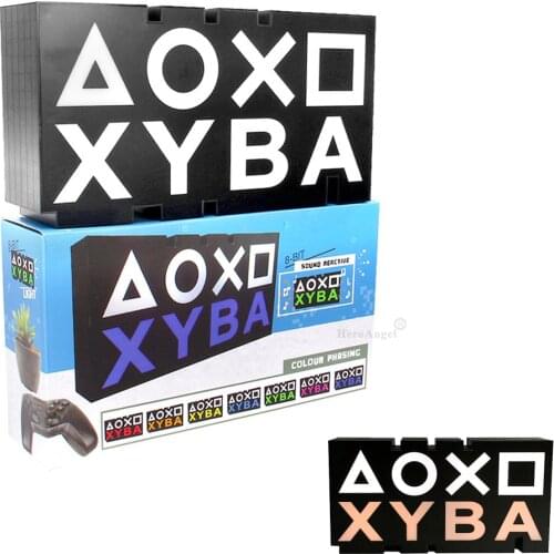 For PS4/PS5 Sign Voice Control Game ABYX Icon Light Acrylic Atmosphere Neon Club KTV Ornament Bar Decorative Lamp Christmas Gift