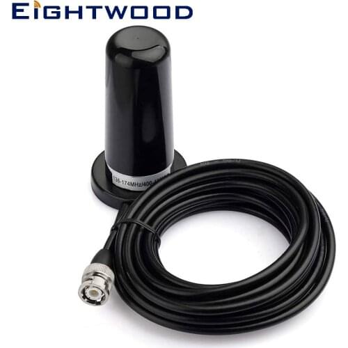 VHF UHF Police Scanner Antenna Magnetic NMO Mount BNC Male Compatible with Uniden Bearcat Whistler Radio Shack Police Scanner