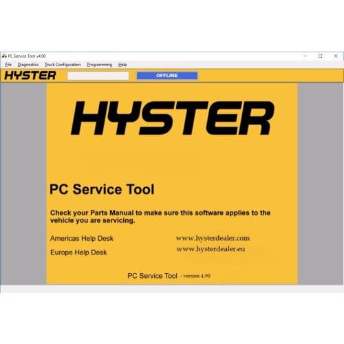 Hyster PC Service Tool V4.96 PCST (With Level 0-4 License) For Mult PCs