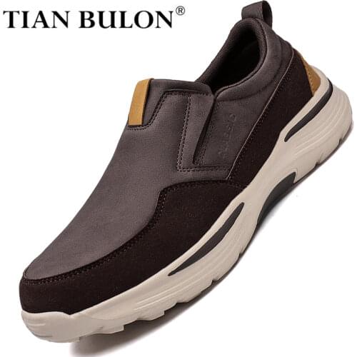Leather Men Casual Shoes Fashion Sneakers Luxury Brand Mens Loafers Moccasins Breathable Slip on Driving Shoes Adult Footwear