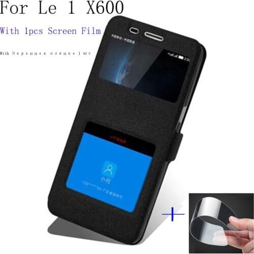 For Letv Leeco Le 1 X600 Case Cover Flip Leather With Smart View Window Protection Shell for Letv Le1 X 600 Phone Holster case