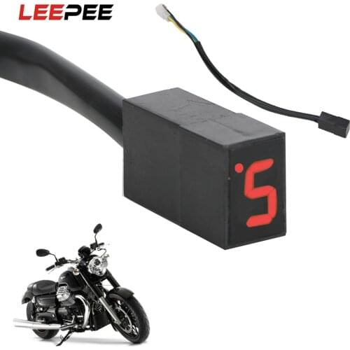 LEEPEE Motorcycle Shift Lever Sensor 5 Gears Gear Indicator LED Display Motorcycle Exterior Universal