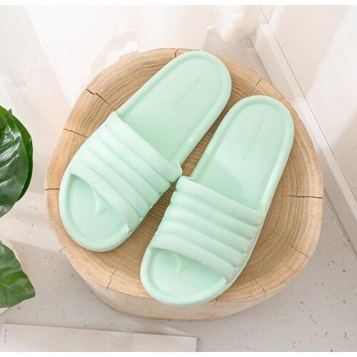 Summer Women Indoor Slippers Floor Flat Shoes Indoor Female Non-slip Bathroom fashion soft Home Slippers