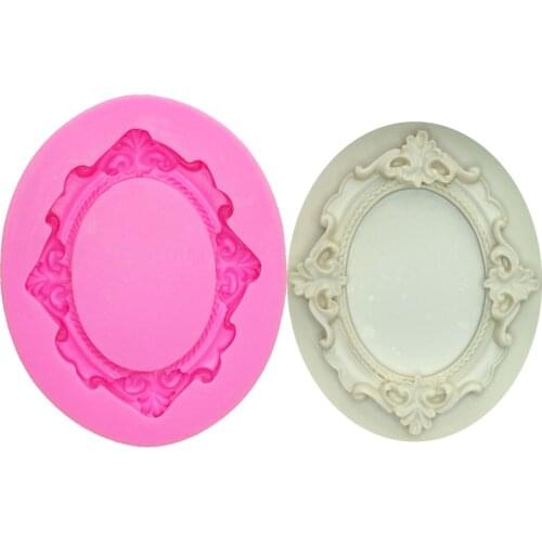 M1078 Frame Emboss Decorating Fondant Cake Silicone Mold Candy Biscuits Molds Chocolate Cake Mould DIY Kitchen Baking Tools