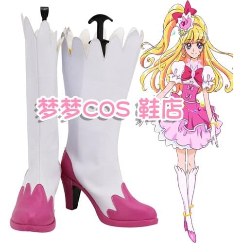 Maho Girls Precure! Asahina Mirai Cure Miracle Cosplay Shoes Boots Halloween Cosplay Costume Accessories Custom Made