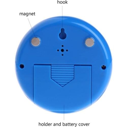 LCD Display Indoor Thermometer Hygrometer Round Humidity Meter Weather Station