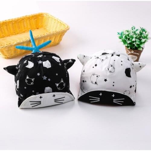 Cute Baby Hats Summer Baby Boys Girls Kids Cartoon Hat Baseball Cap Sunhat for 1-2Y