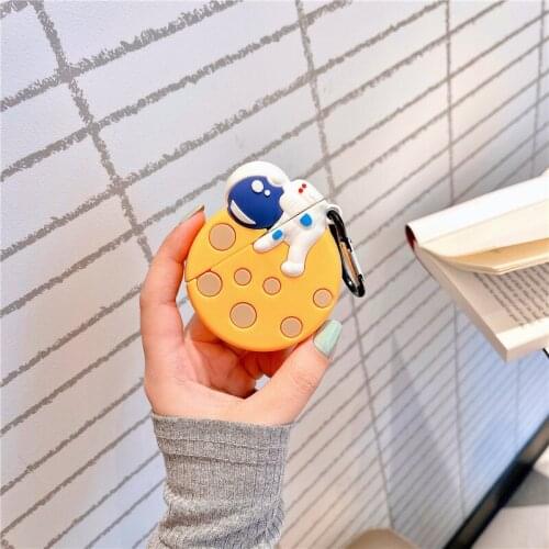 Cute 3D Astronaut Planet Earphone Case For Airpods Pro 3 Cartoon Shockproof Soft Silicone Headphone Cover For Airpods 3 Coque